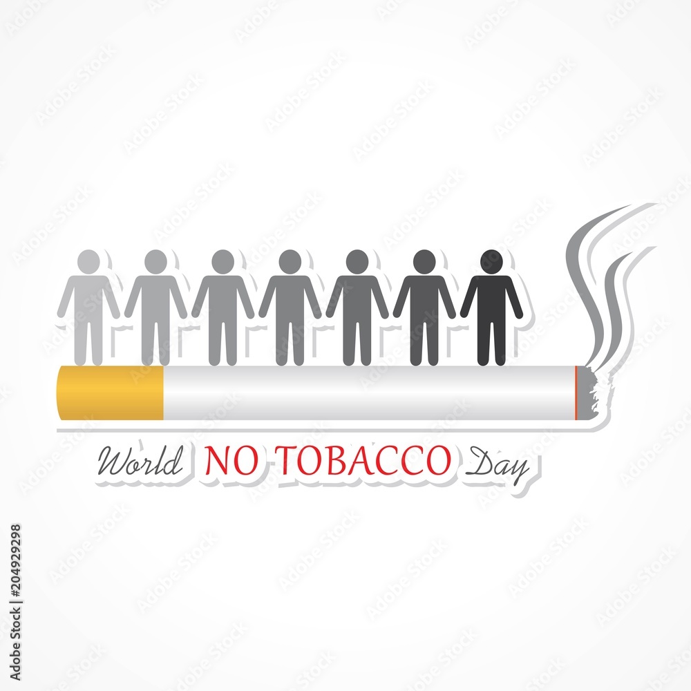 Vector Illustration Of World No Tobacco Day Vector Illustration Of World No Tobacco Day
