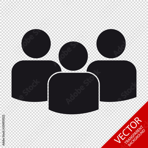Group Of People - Flat Vector Icon For Apps And Websites - Isolated On Transparent Background