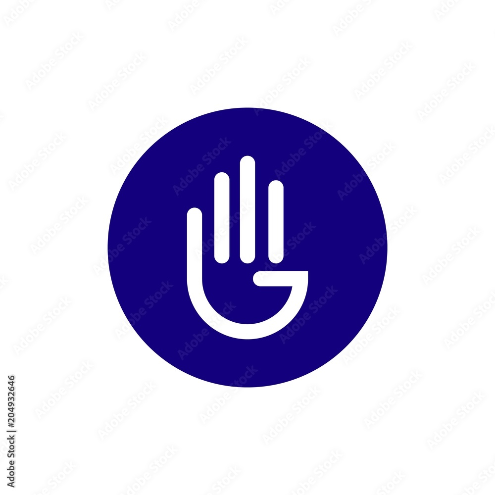 Hand Logo Vector Template Design Illustration Hand Logo Vector Template Design Illustration