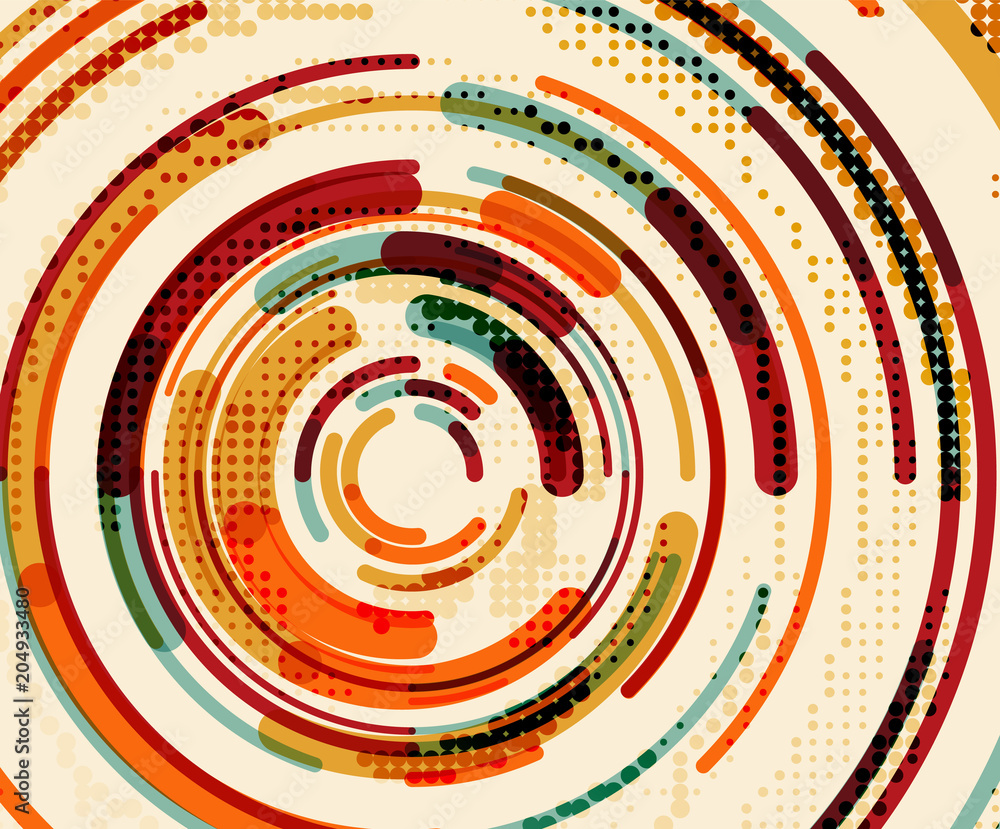 Circular lines, circles, geometric abstract background Circular lines, circles, geometric abstract background