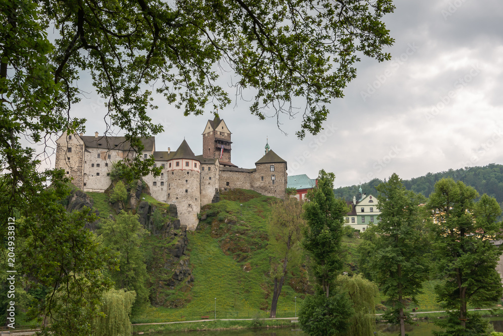 Burg Loket, Ritterburg in der Nähe von Karlsbad, Tschechische Republik