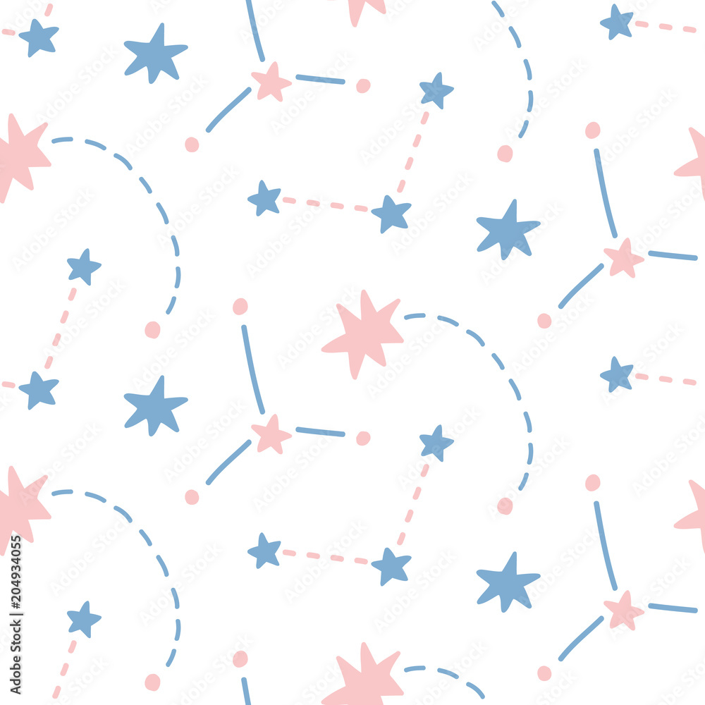 Ręcznie rysowane przestrzeni kosmicznej wzór <span>plik: #204934055 | autor: artrise</span>