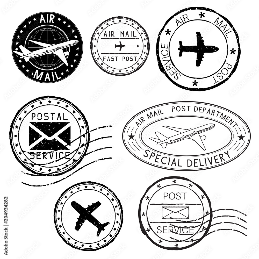 Postal elements. Postmarks, ink stamps Postal elements. Postmarks, ink stamps