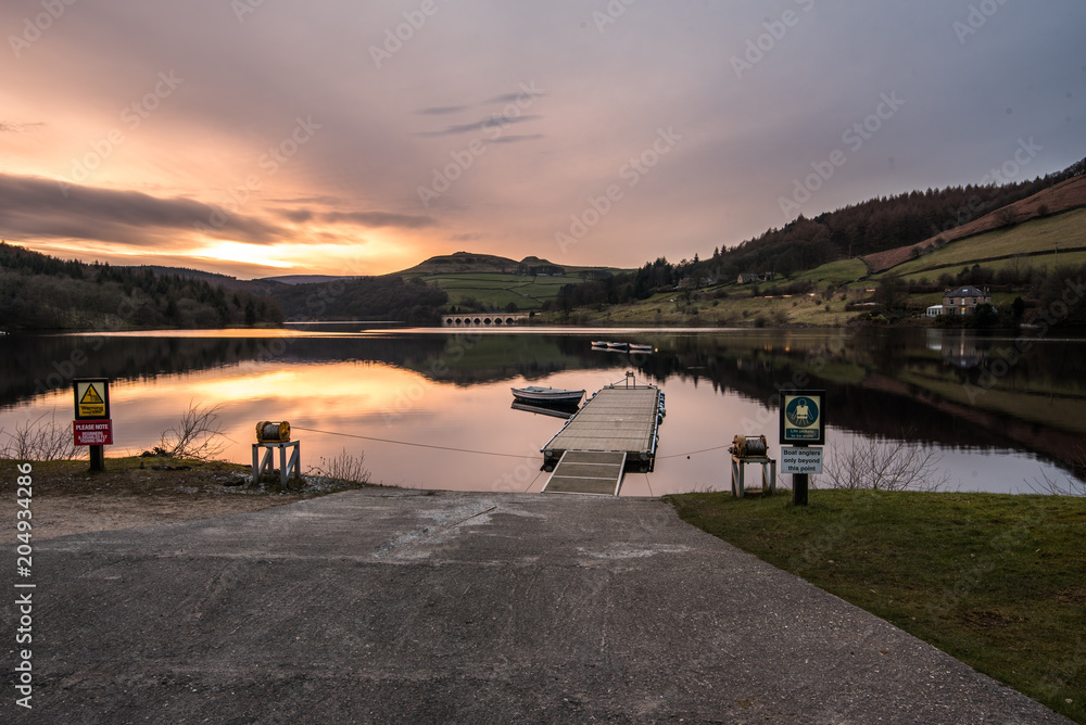 The Lady Bower sunset