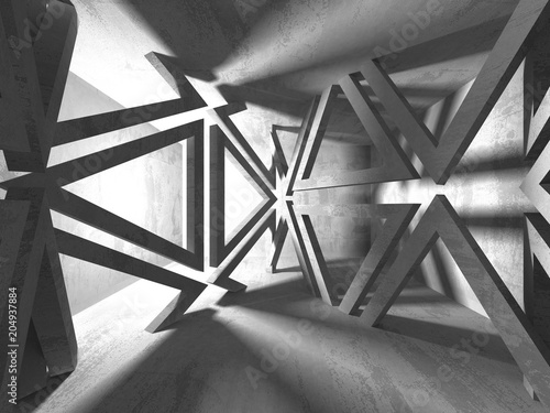 Abstract geometric concrete architecture background