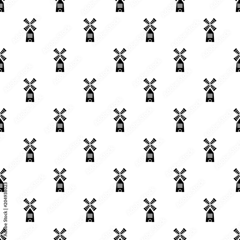 Farm windmill pattern vector seamless Farm windmill pattern vector seamless