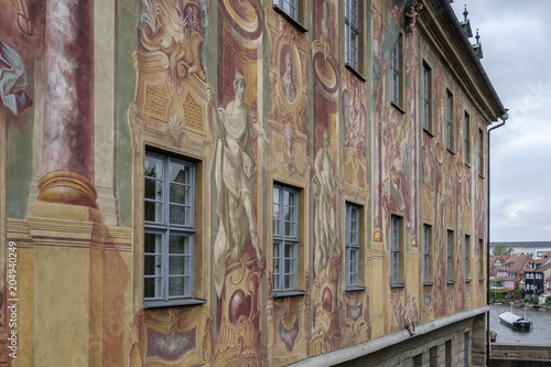 Rathaus der Stadt Bamberg über der Pegnitz photo