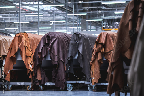 Production of leather furniture