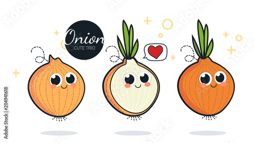 Cute onion characters