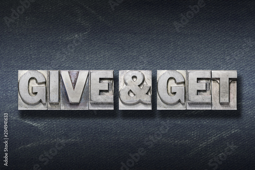 Canvastavla give and get den