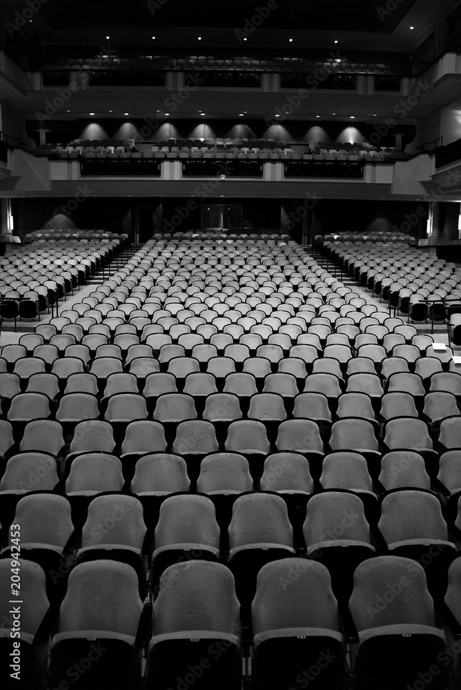 Empty Theater Black And White