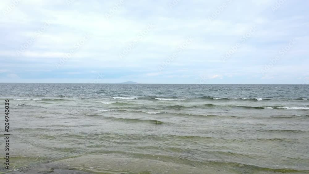 Baltick Sea Landscape with Waves and Clouds. 4K Ultra HD Baltick Sea Landscape with Waves and Clouds. 4K Ultra HD
