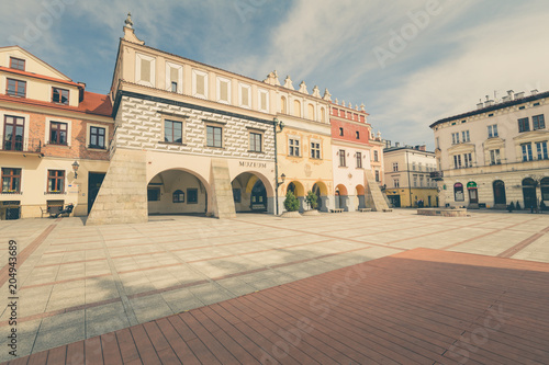 Tarnow, view of the historical architecture of the old square