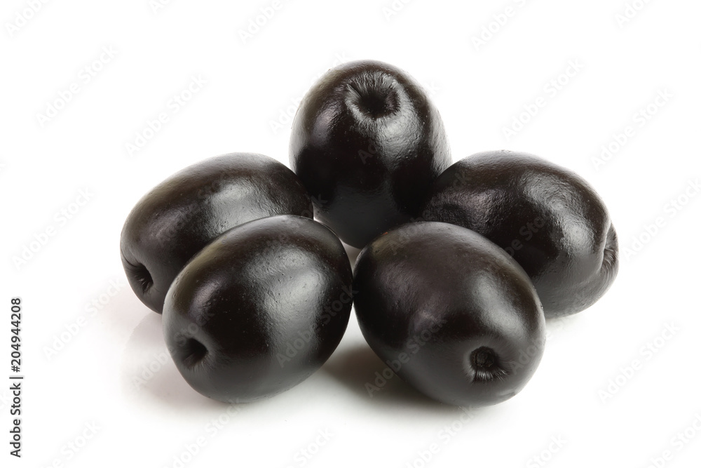 whole black olives isolated on white background macro whole black olives isolated on white background macro