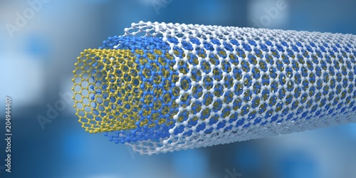 carbon nanotubes, nanotechnologies,
3D rendering
 photo