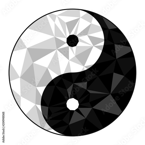 Yin yang symbol of harmony and balance