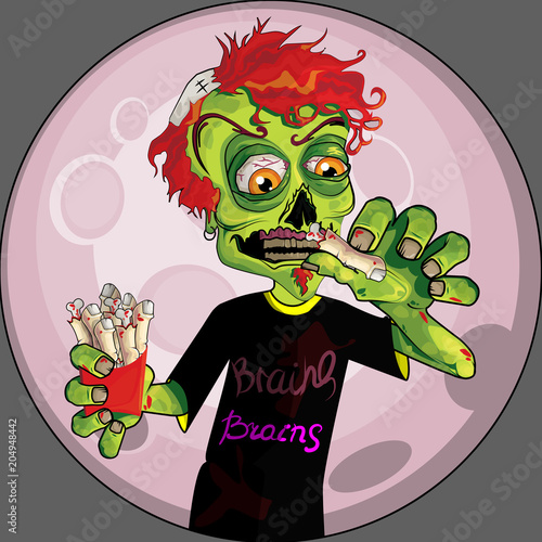 Zombies eat fingers photo