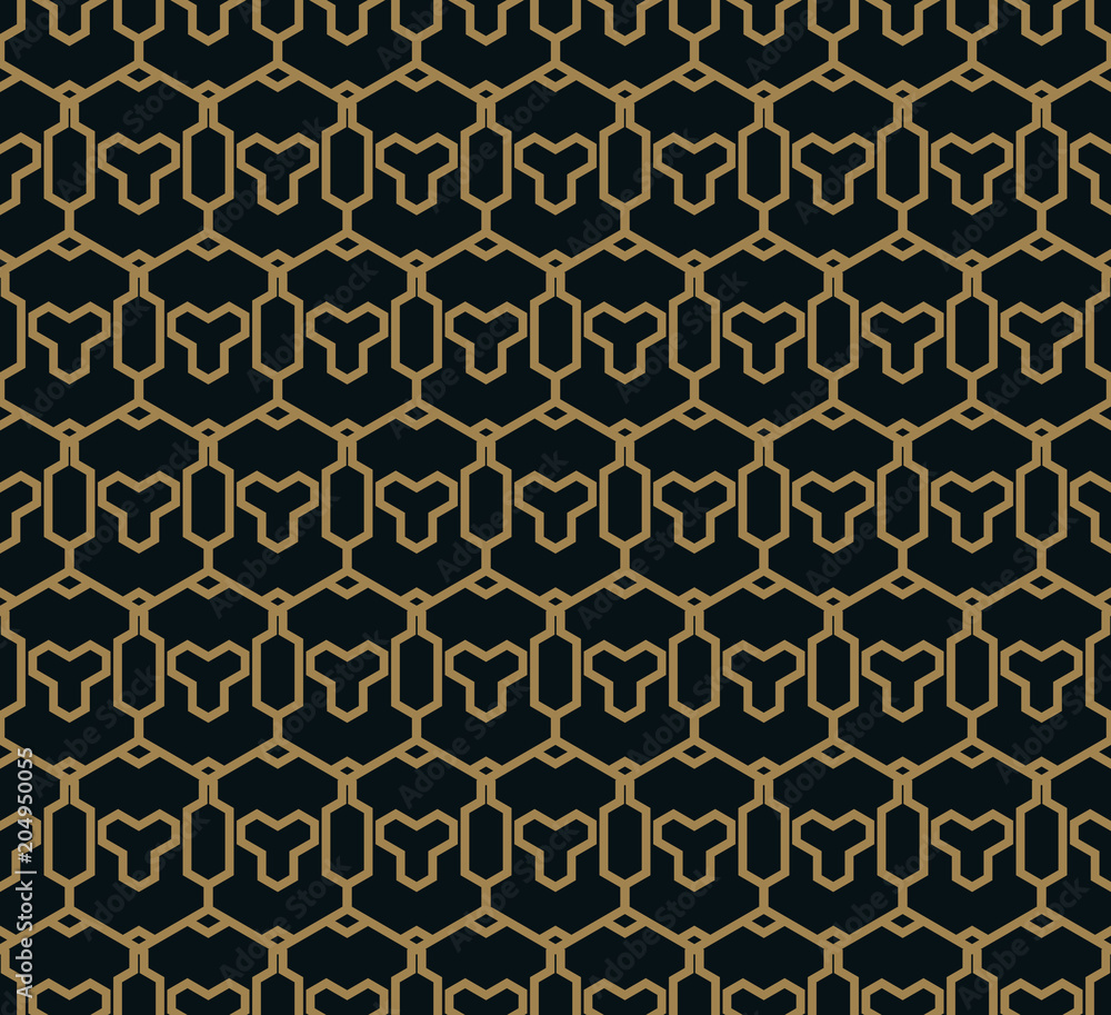 Seamless pattern. Graphic lines ornament. Floral stylish background. Seamless pattern. Graphic lines ornament. Floral stylish background.