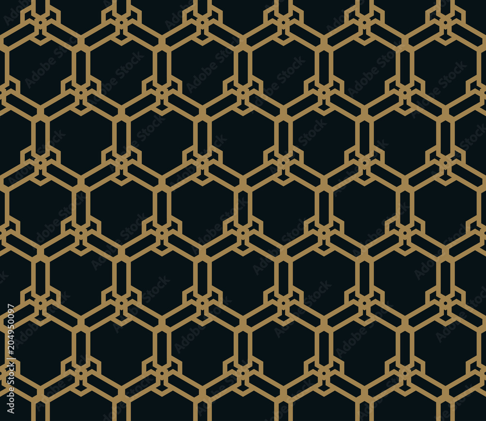 Fototapeta premium Vector seamless pattern. Modern stylish texture. Geometric strip