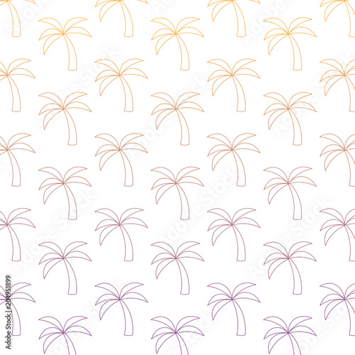background of tropical palms pattern, vector illustration  © djvstock