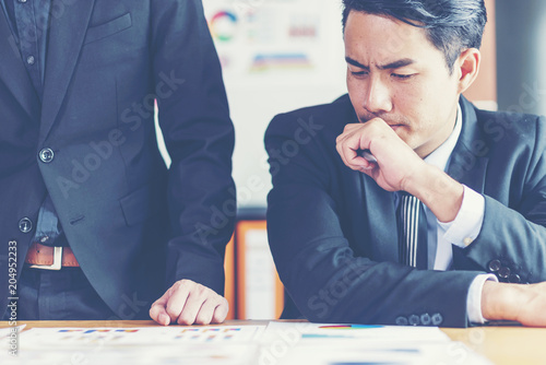 business working in modern ...