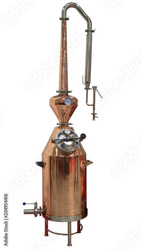 Picture of a copper distiller.