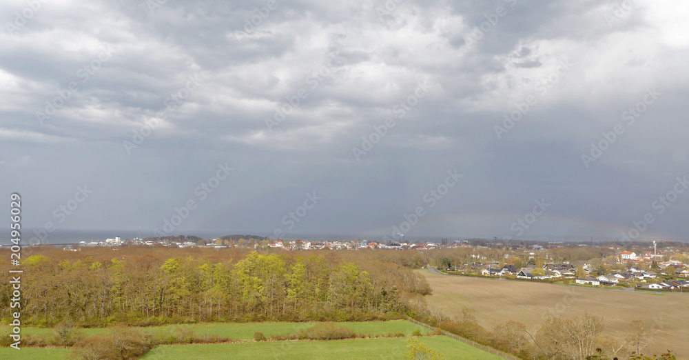 Obraz premium The Borgholm city in Sweden, view from the castle