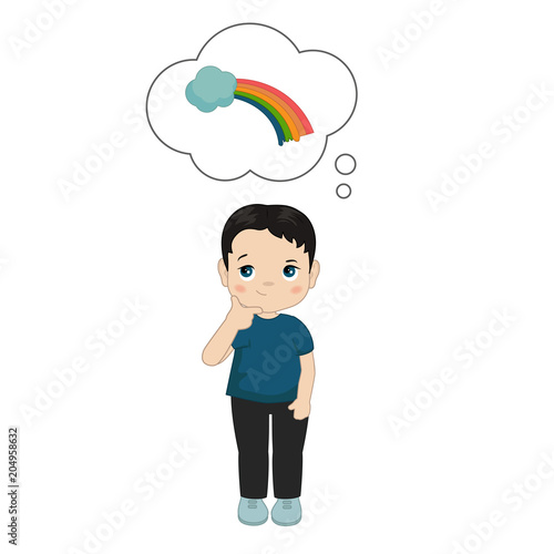 Vector illustrations of kids imagination.