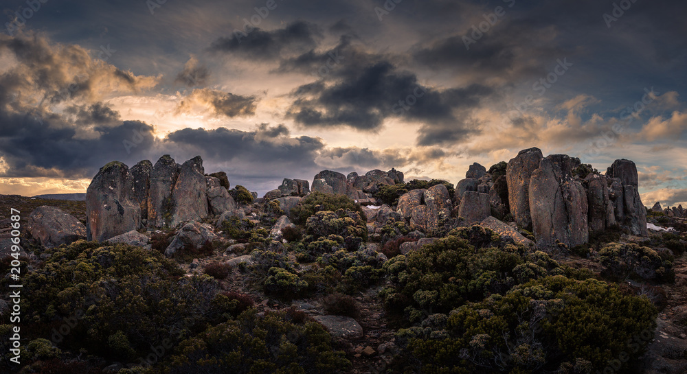 Rocks on Mount Wellington, Hobart, Australia