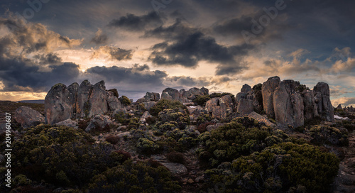 Rocks on Mount Wellington, Hobart, Australia