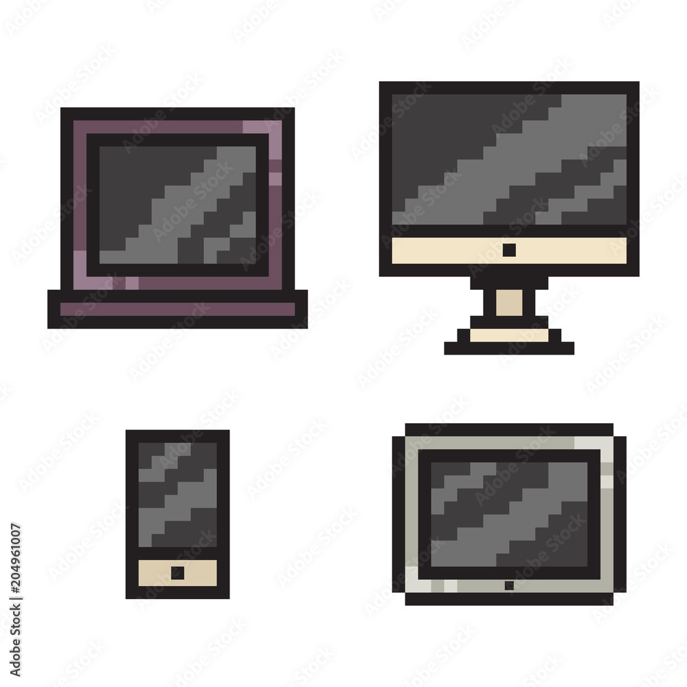Cargador de teléfono pixel art. icono de juego web aislado sobre fondo  blanco.