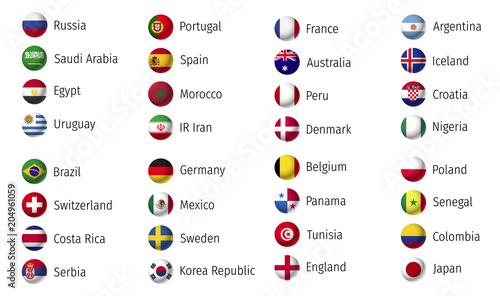 Fußball Icons - Nationalflaggen