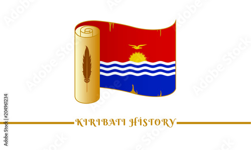 kiribati flag and kiribati history