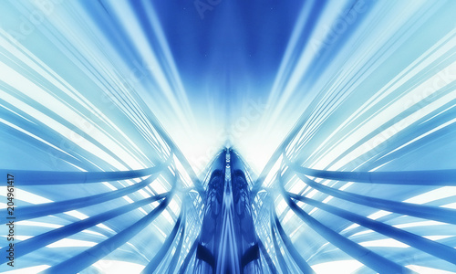 Foto 3D rendering of digital technology background