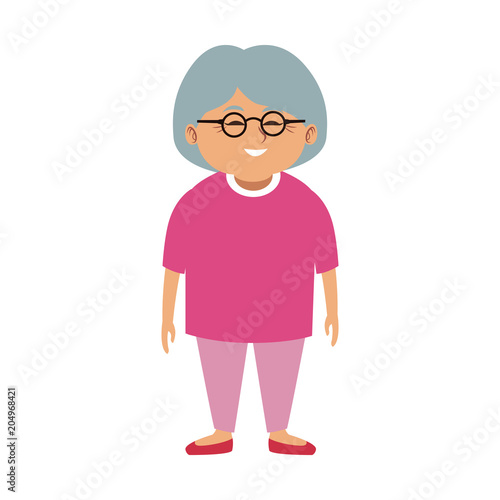 Cute grandmother cartoon vector illustration graphic design