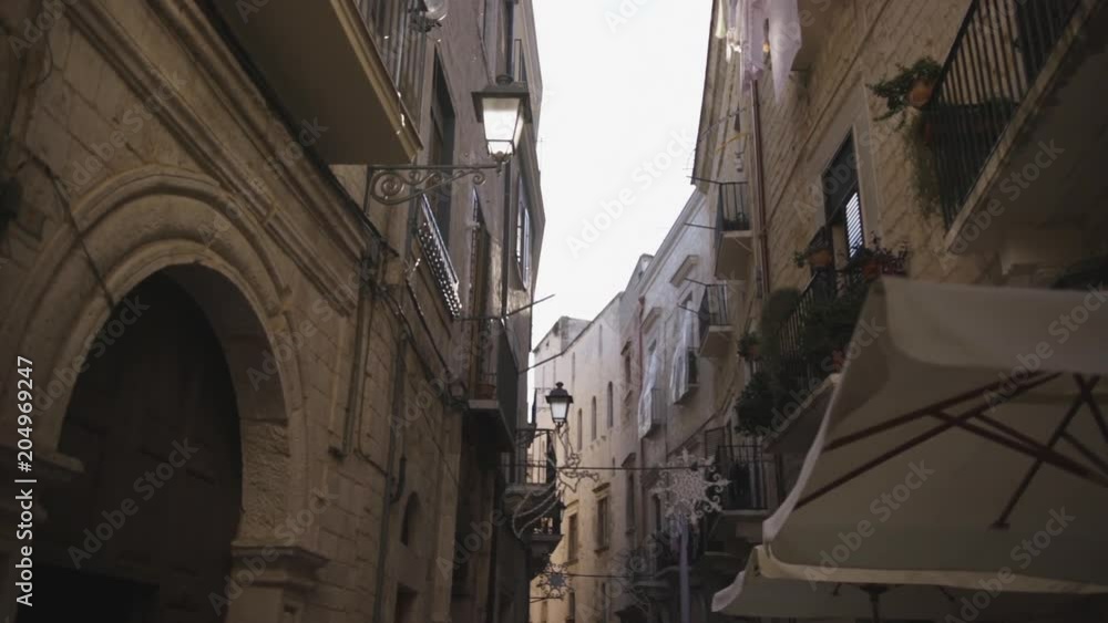 POV, walking down alleyway POV, walking down alleyway