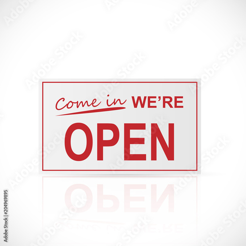 Open Sign Illustration