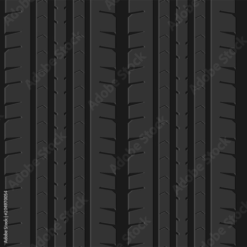 Seamless tire pattern