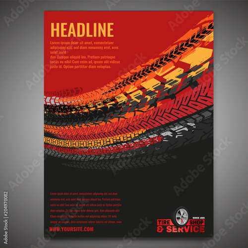 Grunge Tire Poster 12