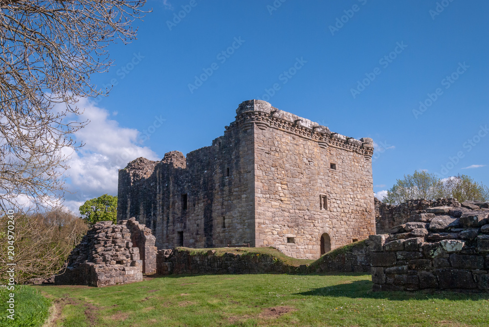 Craignethan Castle tower ruins Scotland 