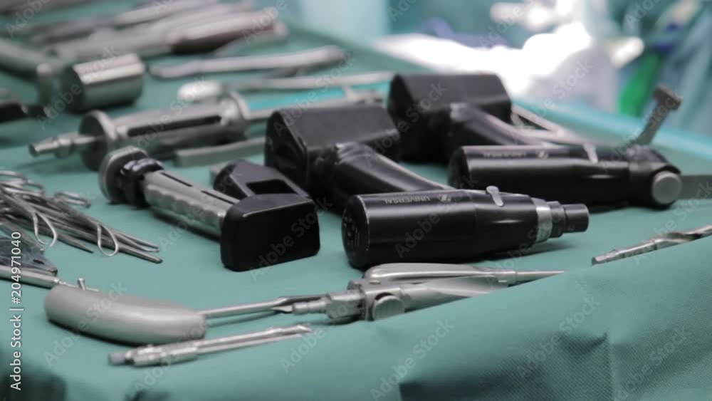 Surgery tools, close up Surgery tools, close up