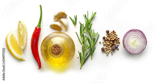 Fototapeta Naklejka Na Ścianę i Meble -  various ingredients for making marinade