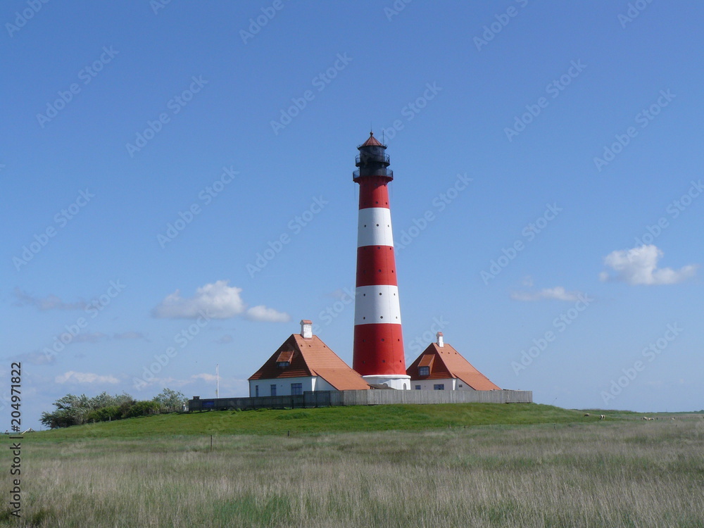 Leuchtturm in Westerhever Leuchtturm in Westerhever