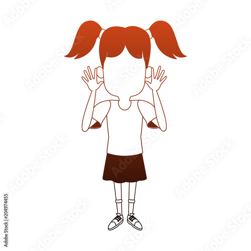 Girl sticking out his tongue vector illustration graphic design