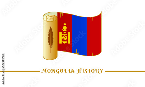 mongolia flag and mongolia history