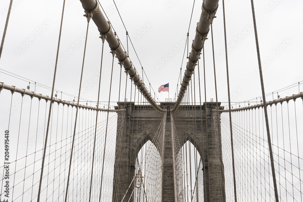Obraz premium Brooklyn Bridge standing