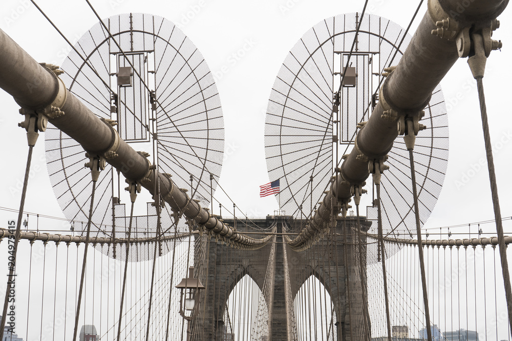 Obraz premium Different angles of the Brooklyn Bridge