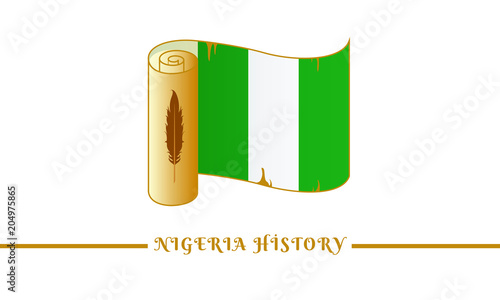 nigeria flag and nigeria history
