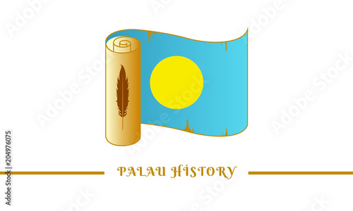 palau flag and palau history