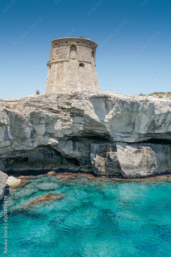 Torre Sant Emiliano is a defensive tower built in the 16th Century under the reign of Charles V, near Otranto, italy